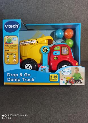 Интерактивная машинка музыкальная машина самосвал vtech2 фото