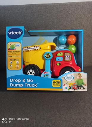 Интерактивная машинка музыкальная машина самосвал vtech3 фото