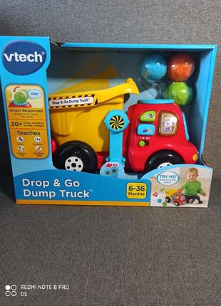 Интерактивная машинка музыкальная машина самосвал vtech4 фото