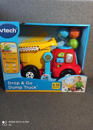 Интерактивная машинка музыкальная машина самосвал vtech6 фото
