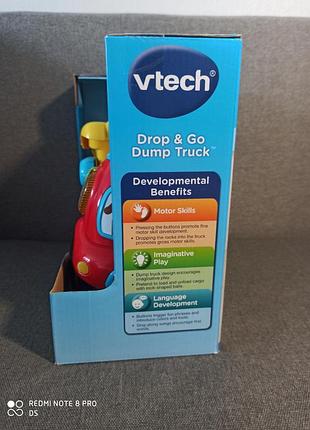 Интерактивная машинка музыкальная машина самосвал vtech7 фото