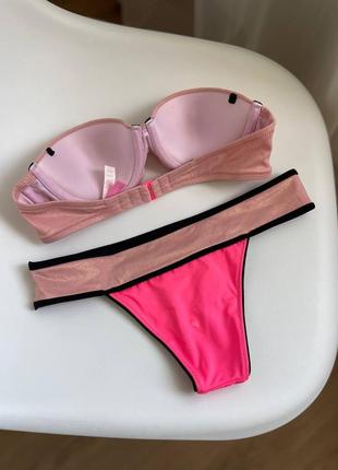 Яркий розовый купальник victoria’s secret4 фото