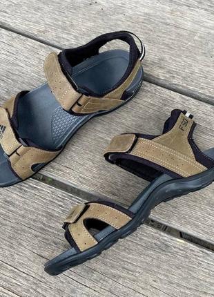 Мужские кожаные сандалии adidas натуральная кожа  ⁇  smb