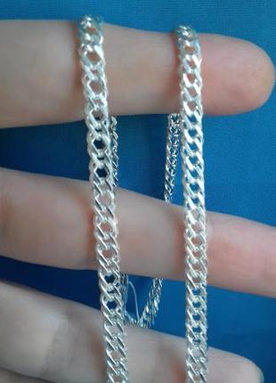 Срібний ланцюжок подвійний ромб