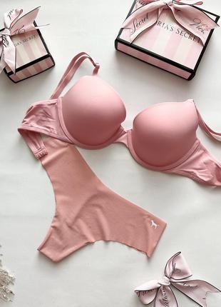Комплект victoria’s secret набор набір бра бюст лифчик білизна вікторія сікрет белье виктория сикрет