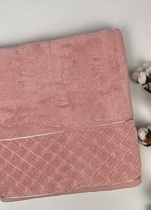 Рушник ae 70x140 vip romb pink