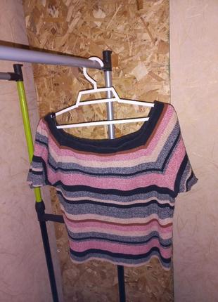 Кроп топ в полоску 50-52 размер