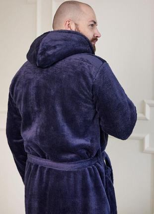Халат мужской махровый с капюшоном большие размеры р.2xl,3xl,4xl4 фото