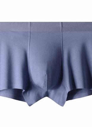 Труси-боксери 3d безшовні тонкі harko s сіро-синій