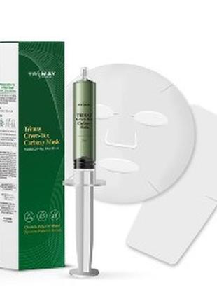 Омолаживающая детокс-маска для карбокситерапии trimay green-tox carboxy mask