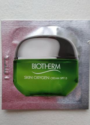 Пробник крему skin oxygen spf 15 від bioterm, франція, оригінал