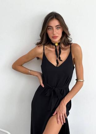Стильное классическое классное красивое хорошенькое удобное модное трендовое простое платье платье черная3 фото