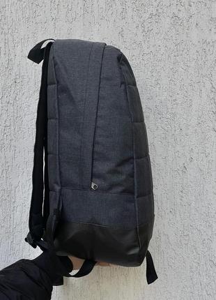 Рюкзак матрас темный меланж adidas (белое лого)4 фото