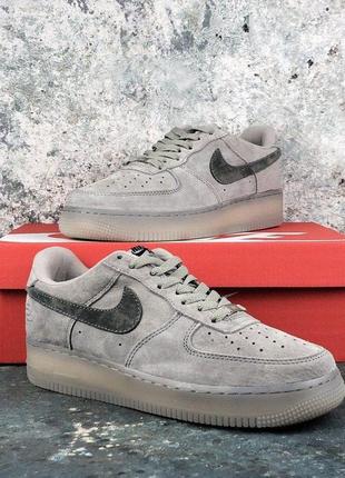 🍁мужские nike air force 1 mid🍁шикарные мужские серые кроссовки найк форс, осенние, кросівки найк2 фото