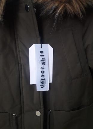 Зимняя куртка парка zara на девочку2 фото
