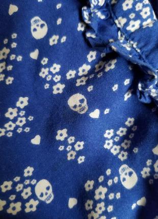 🌼 укороченная блуза в принт h&m с пуговицами8 фото