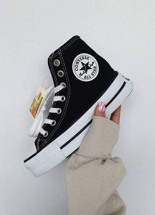 🌼🖤🍒converse chuck taylor classic black high🍒🖤🌼  кеды женские конверс высокие, кеды жанкие конверс высокие1 фото