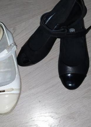 Білі туфлі до школи, змінне взуття2 фото