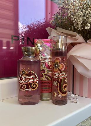 Гель для душу bath and body works groovy watermelon оригінал новинка літа 20232 фото