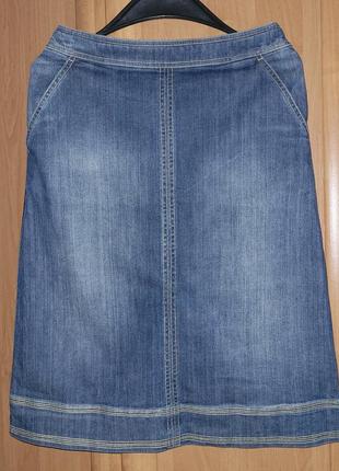 Женская джинсовая коттоновая юбка 42-44р s