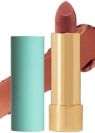 Увлажняющая помада gucci rouge à lèvres voile sheer lipstick 201 the panted vel 3.5 г