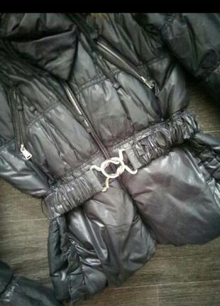 Тепла дута стьобана куртка розмір3 фото