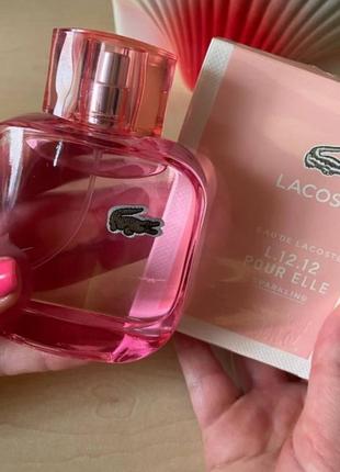 Туалетна вода lacoste l.12.12 pour elle sparkling лакост спарклинг 100 мл1 фото