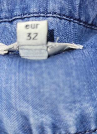 Жіноча джинсова котонова сорочка без рукавів river island турція  рs5 фото