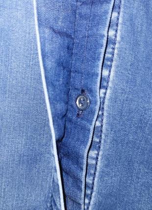 Жіноча джинсова котонова сорочка без рукавів river island турція  рs4 фото