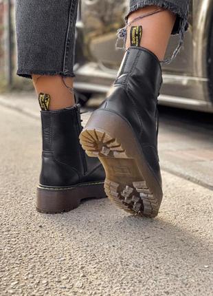 Шикарные ботинки на платформе dr. martens high с теплым мехом /осень/зима/весна😍5 фото