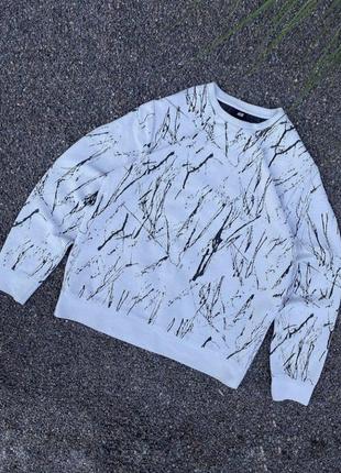 Hm marble embroidered sweatshirt (світшот)