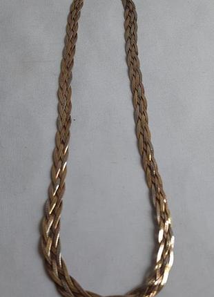 Цепь серебро 925 пробы, позолота italy
