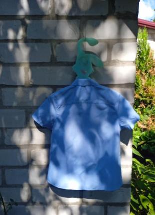 Рубашка школьная голубая2 фото