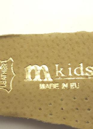 Детские коричневые кожаные туфли m kids р.227 фото