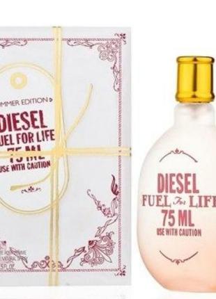 Женская туалетная вода diesel fuel for life summer edition 75 мл1 фото