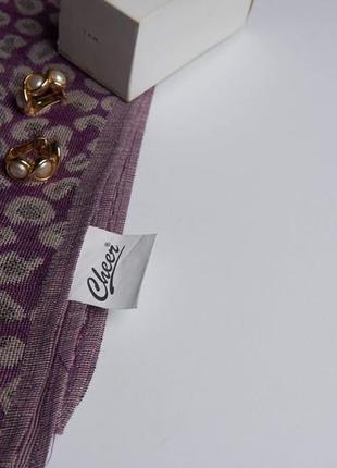 Шарф довгий фіолетовий палантин большой шарфик фиолетового цвета6 фото