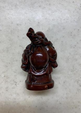 Фігурка.нецке. окімоно «усміхається ченець із мішком за спиною. хотей»