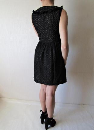 Черное кружевное платье jaeger размер 8/s 🔥sale🔥4 фото