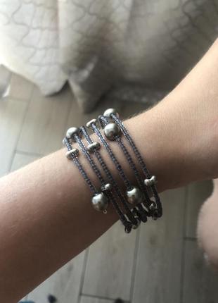 Браслет серебристый 2