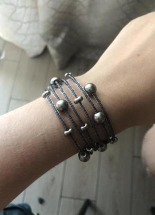 Браслет серебристый 3