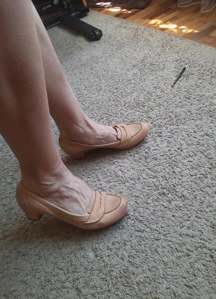 Туфлі балетки натур шкіра нові розмір  39 santi6 фото