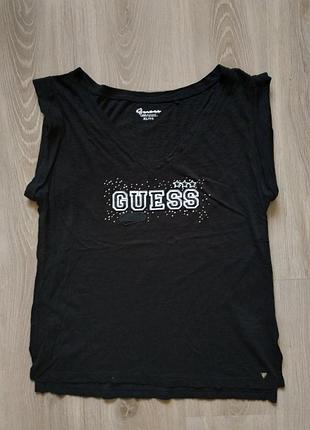 Футболка женская guess размер xl/tg, состояние отличное