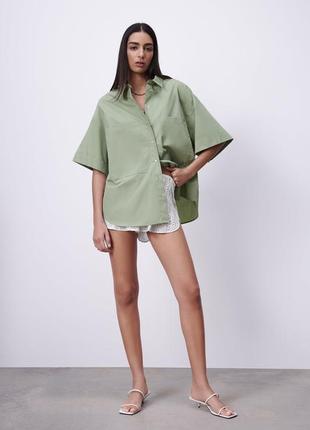 Стильна оверсайз сорочка zara