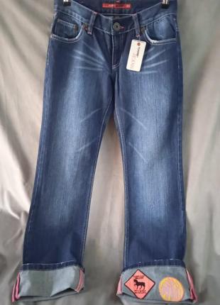 Женские джинсы с отворотами, европейский размер 381 фото