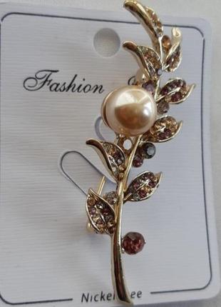 Прикраса гілка з перлами fashion jewelry біжутерія