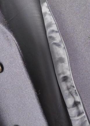 Мужское стильное брендовое шерстяное прямое пальто по колено resmann salzburg10 фото