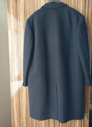 Мужское стильное брендовое шерстяное прямое пальто по колено resmann salzburg4 фото