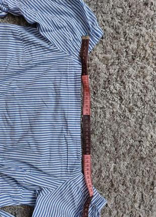 Оригінальна блузка на плечі  кофта на рукавах бантики, блузка в полоску5 фото
