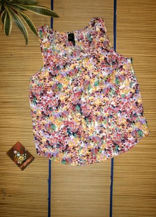 Блуза женская с летней расцветкой m-l  mng collection