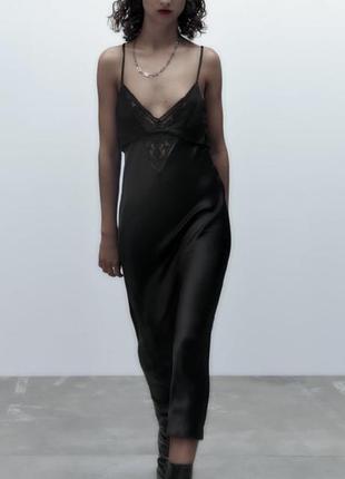 Сукня зара, плаття zara, сатинова сукня zara